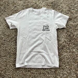 Zach Bryan “Quitting Time” tour White T-Shirt